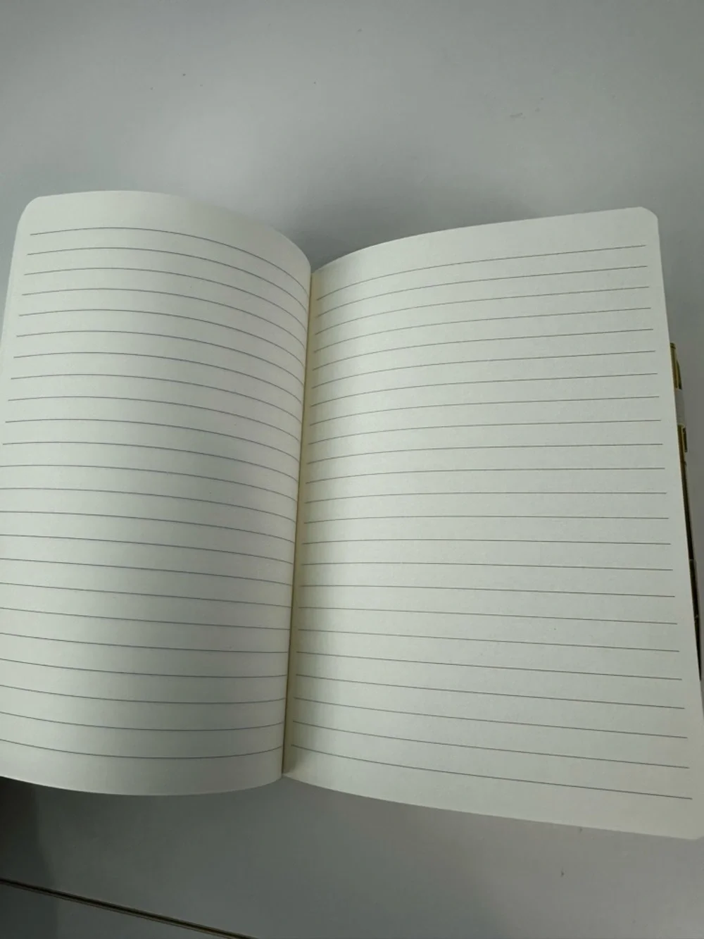 Eccolo Cream Textured Cloth Cover Smaller Journal With Zip Front Pocket & Pen